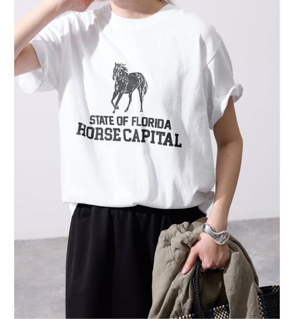 SLOBE IENA「《予約》GULF COAST/ガルフコースト SLOBE別注 グラフィックTEE1」|Tシャツ・カットソー|