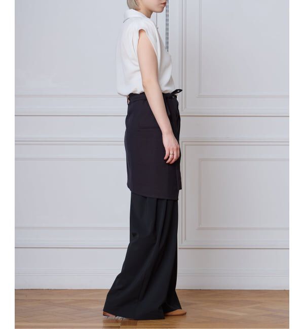 IENA LA BOUCLE「seya. セヤ TAILOR APRON  NK10303S06」|スカート|