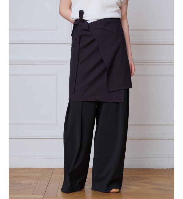 IENA LA BOUCLE「seya. セヤ TAILOR APRON  NK10303S06」|スカート|