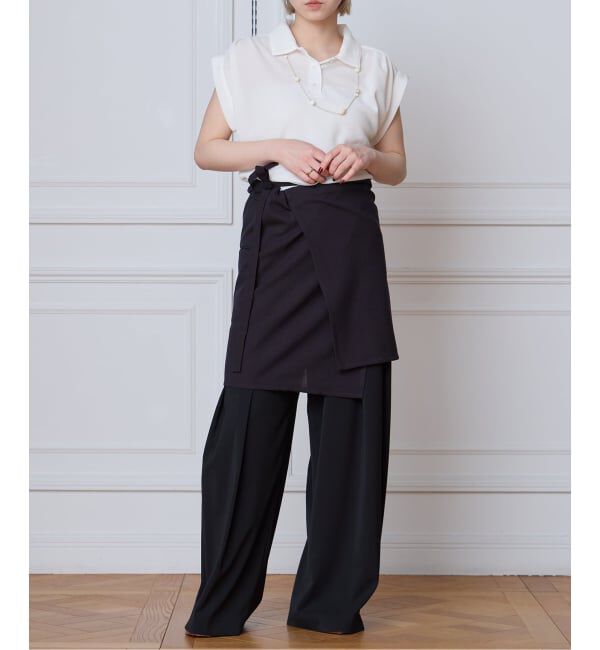 IENA LA BOUCLE「seya. セヤ TAILOR APRON  NK10303S06」|スカート|