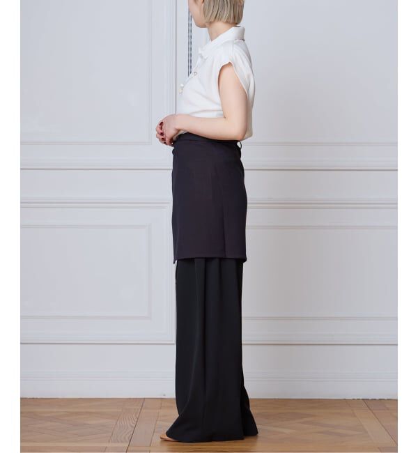 IENA LA BOUCLE「seya. セヤ TAILOR APRON  NK10303S06」|スカート|