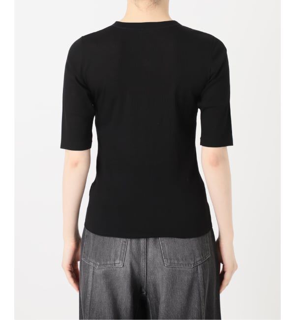 IENA LA BOUCLE「IENA LA BOUCLE コットンリブスナップハーフスリーブカーディガン」|Tシャツ・カットソー|