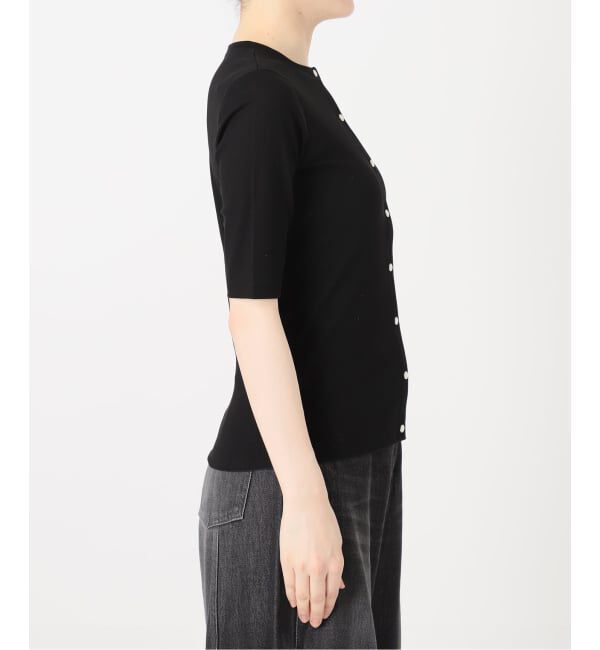 IENA LA BOUCLE「IENA LA BOUCLE コットンリブスナップハーフスリーブカーディガン」|Tシャツ・カットソー|