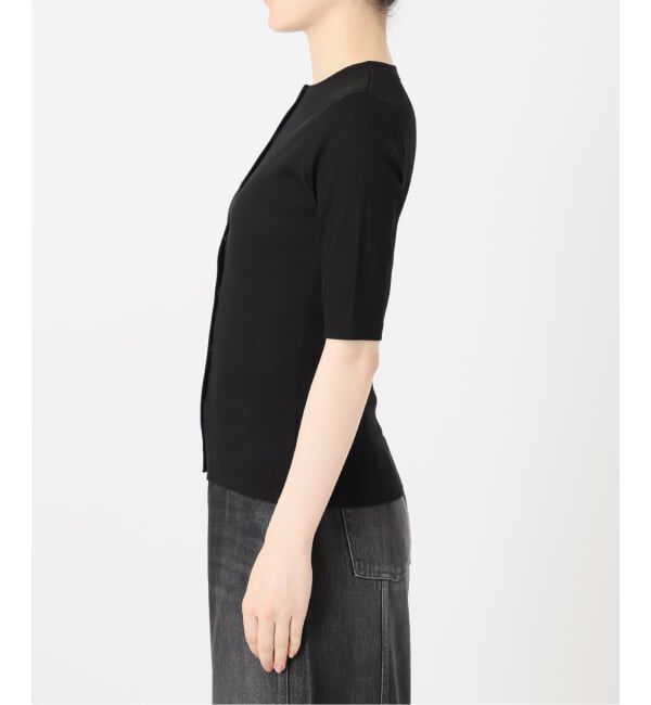 IENA LA BOUCLE「IENA LA BOUCLE コットンリブスナップハーフスリーブカーディガン」|Tシャツ・カットソー|