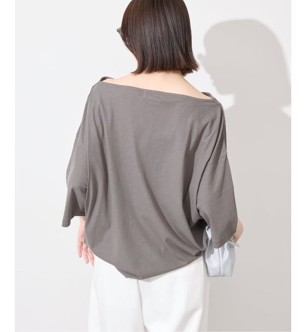 SLOBE IENA「《予約》ニュアンスネックBIG TEE」|Tシャツ・カットソー|
