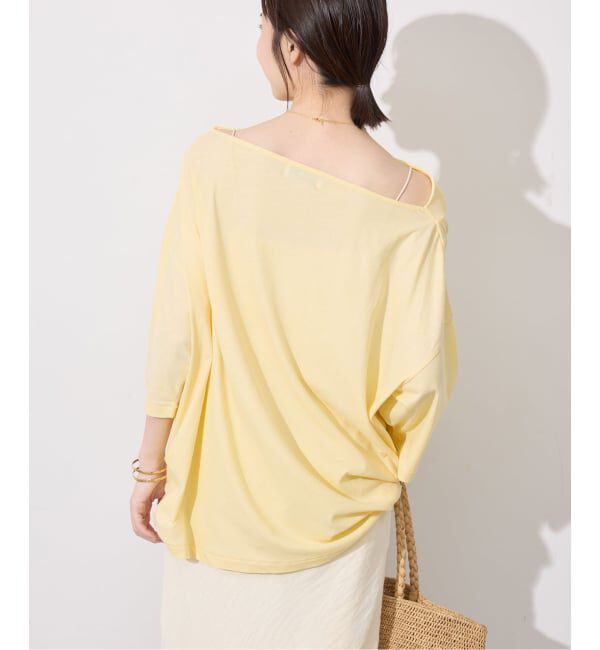 SLOBE IENA「《予約》ニュアンスネックBIG TEE」|Tシャツ・カットソー|