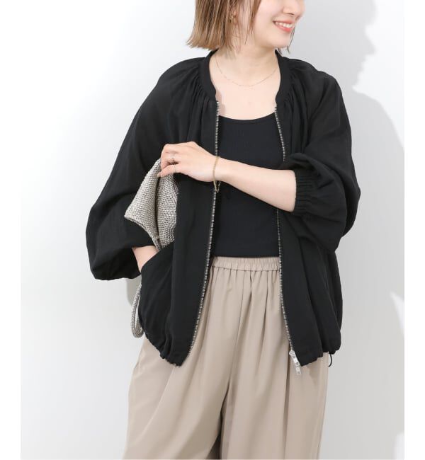 JOURNAL STANDARD relume「［手洗い可］シアーギャザージップブルゾン」|その他|