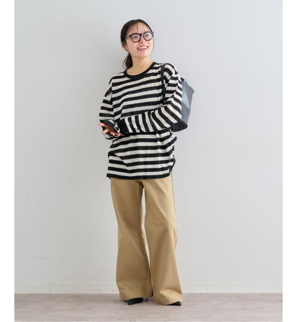 U by SPICK&SPAN「ウォッシャブルシアーオーバーニット」|ニット・セーター|
