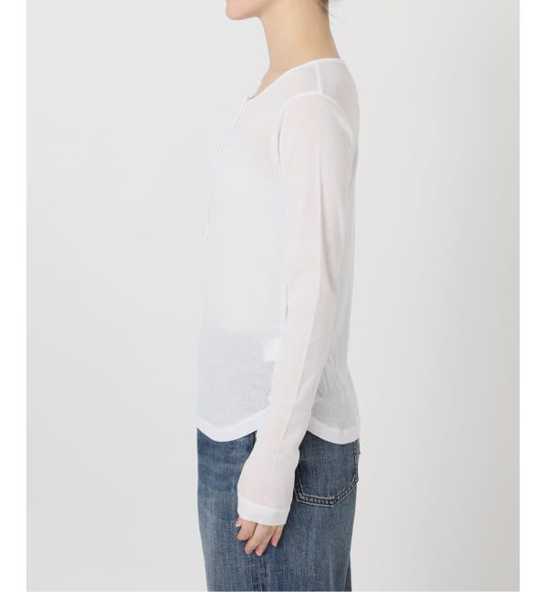 Spick and Span「シアーヘンリーネックTシャツ」|Tシャツ・カットソー|