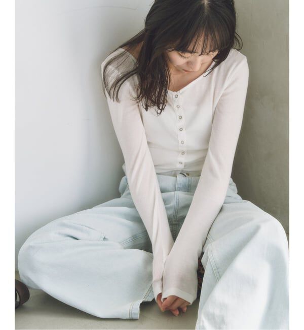 U by SPICK&SPAN「《追加》シフォンテレコカットトップス」|Tシャツ・カットソー|