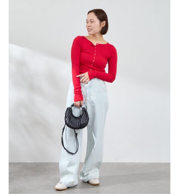U by SPICK&SPAN「《追加》シフォンテレコカットトップス」|Tシャツ・カットソー|