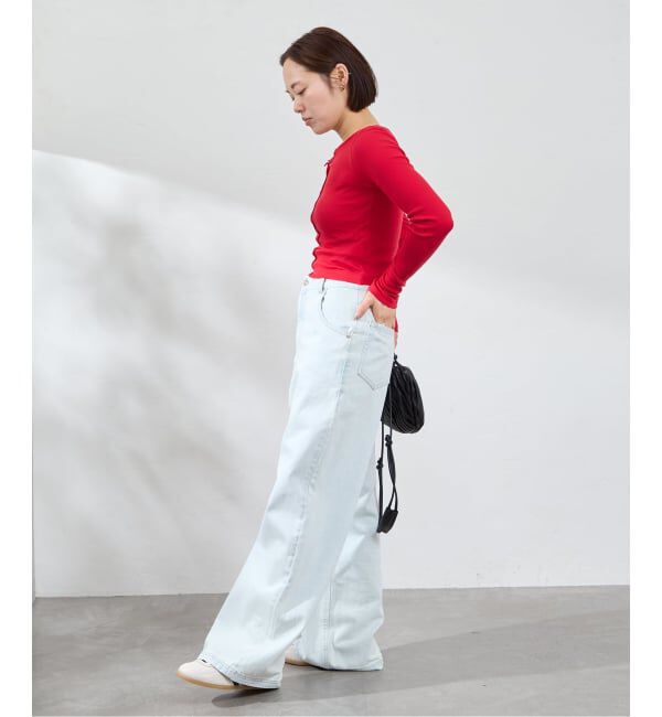 U by SPICK&SPAN「《追加》シフォンテレコカットトップス」|Tシャツ・カットソー|