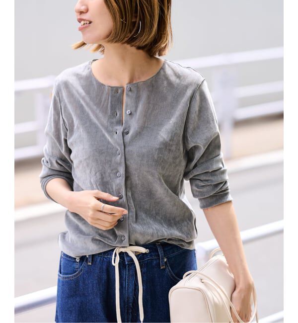 FRAMeWORK「≪追加≫チュールフロッキーカーディガン 2」|Tシャツ・カットソー|グレーA