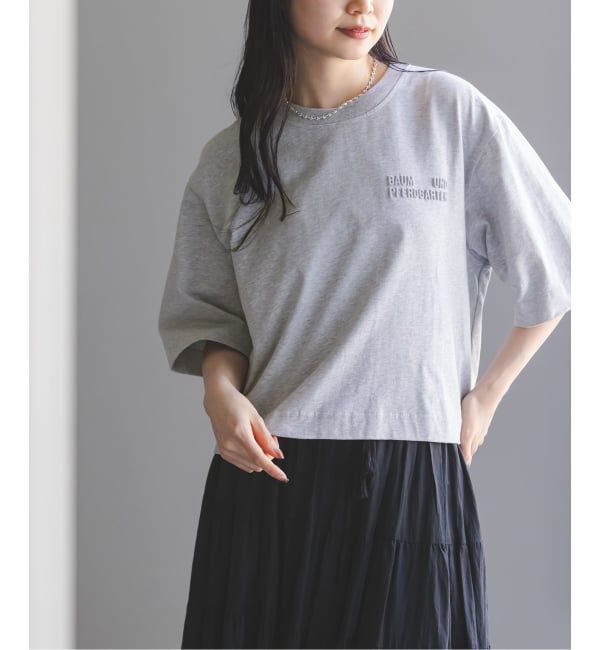 NOBLE「BAUM UND PFERDGARTEN/バウムウンドヘルガーデン エンボスロゴT」|Tシャツ・カットソー|グレーB