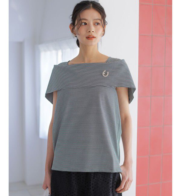 組曲「GIZAコットンオフショルダー カットソー」|Tシャツ・カットソー|
