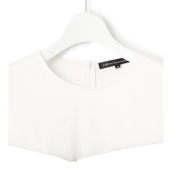 23区「【洗える】ウールライクビスチェコンビ デザイン カットソー」|Tシャツ・カットソー|