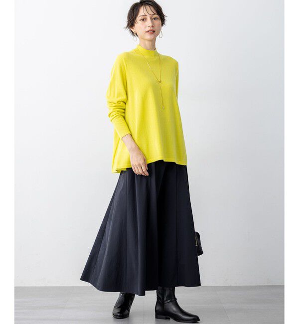 23区「【洗える】ピュアカシミヤ フレア ニット」|ニット・セーター|