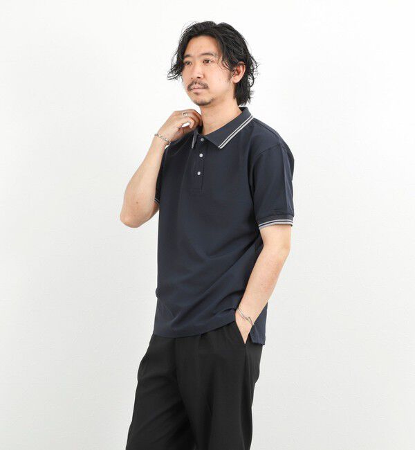 NOLLEY'S goodman「【TAION/タイオン】NON DOWN BASIC JERSEY HARF SLEEVE POLO 26SS」|ポロシャツ|