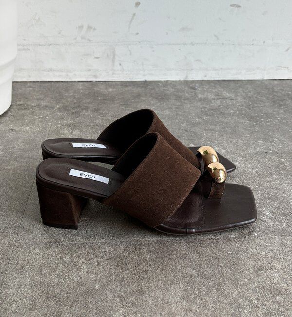  「【WEB限定】GOLDトングミュールサンダル」|その他|