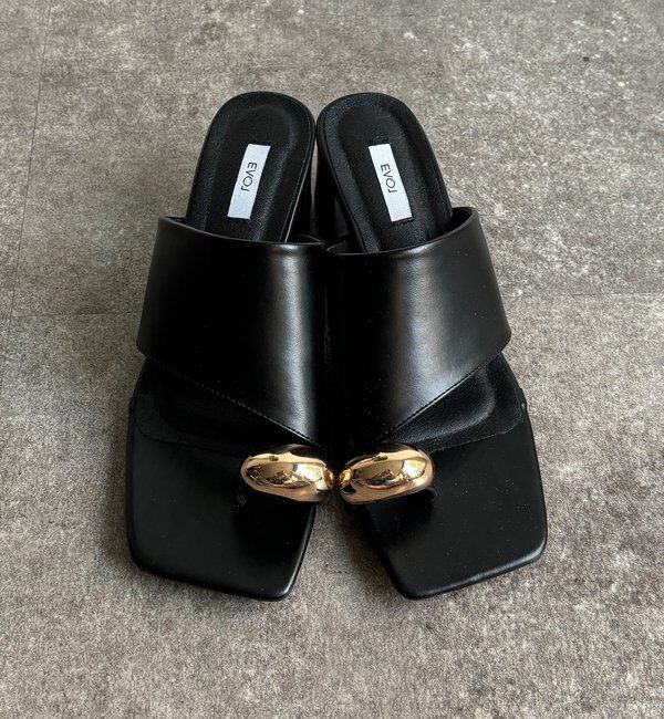  「【WEB限定】GOLDトングミュールサンダル」|その他|