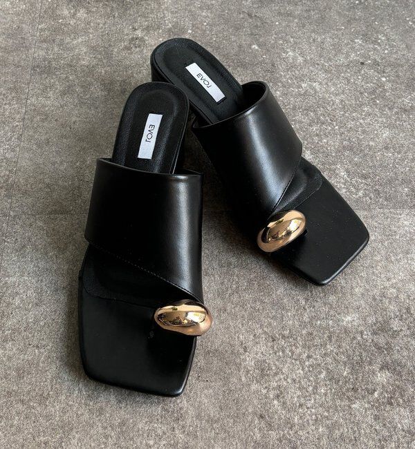  「【WEB限定】GOLDトングミュールサンダル」|その他|