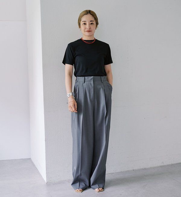  「【LUALY】シアープレーンチビTee」|Tシャツ・カットソー|