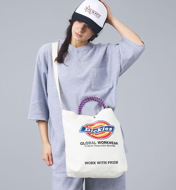 ABAHOUSE「【DICKIES/ディッキーズ】LOGO PRINT ROPE 2WAY SHO」|トートバッグ|