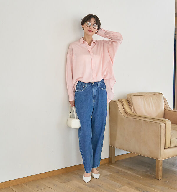 Rouge vif「バックドレープストライプシャツ」|シャツ・ブラウス|