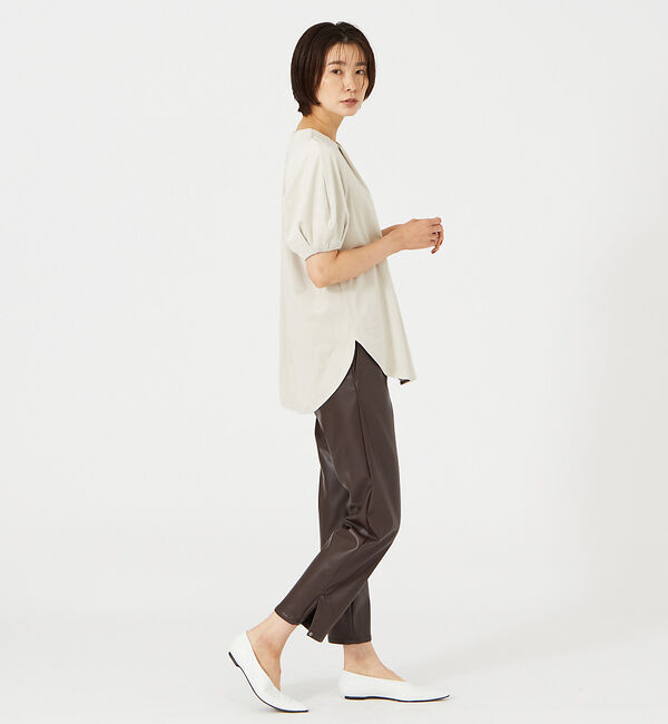 qualite「トリコットスェードカットソー」|Tシャツ・カットソー|