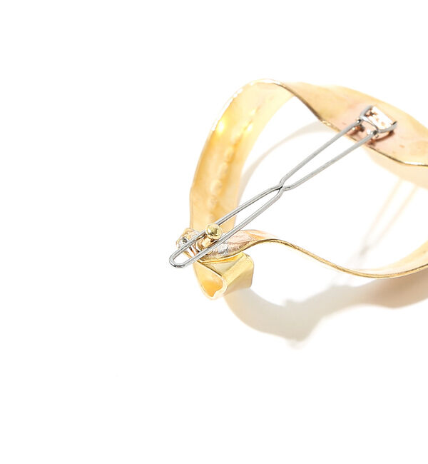 qualite「【ADER.bijoux】リボンカーブヘアークリップ」|ヘアバンド|