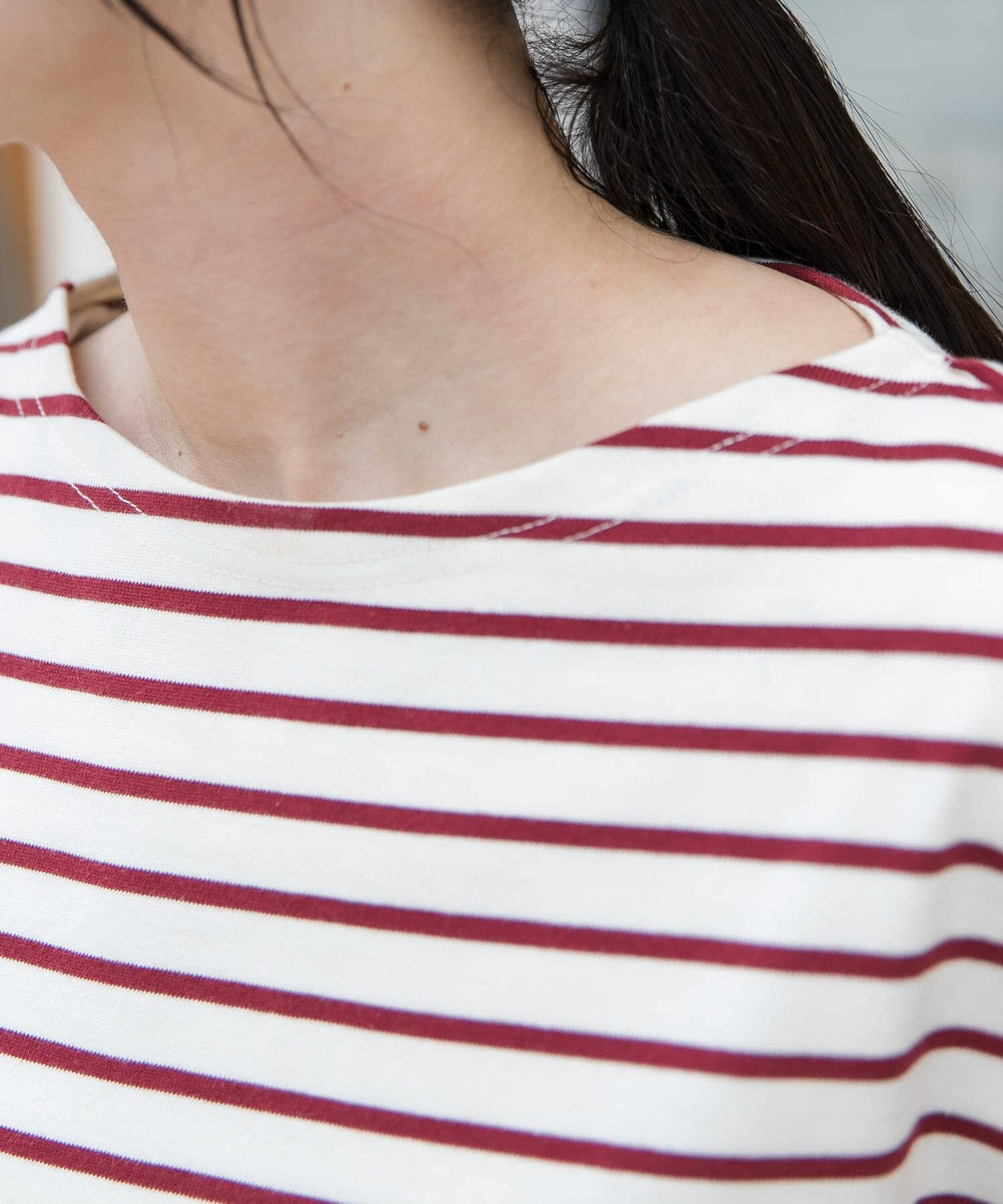 URBAN RESEARCH DOORS「FORK&SPOON　ボートネックボーダー」|Tシャツ・カットソー|