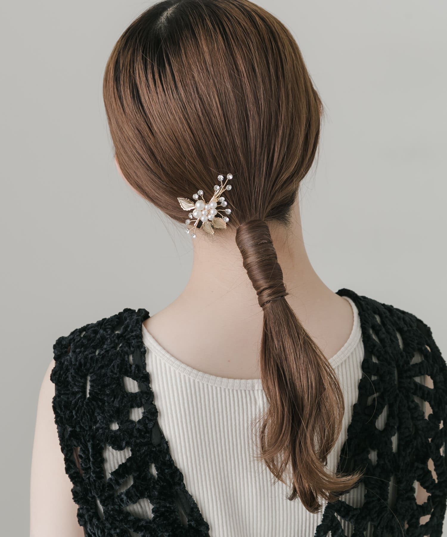 SMELLY「パールリーフモチーフヘアクリップ」|その他|
