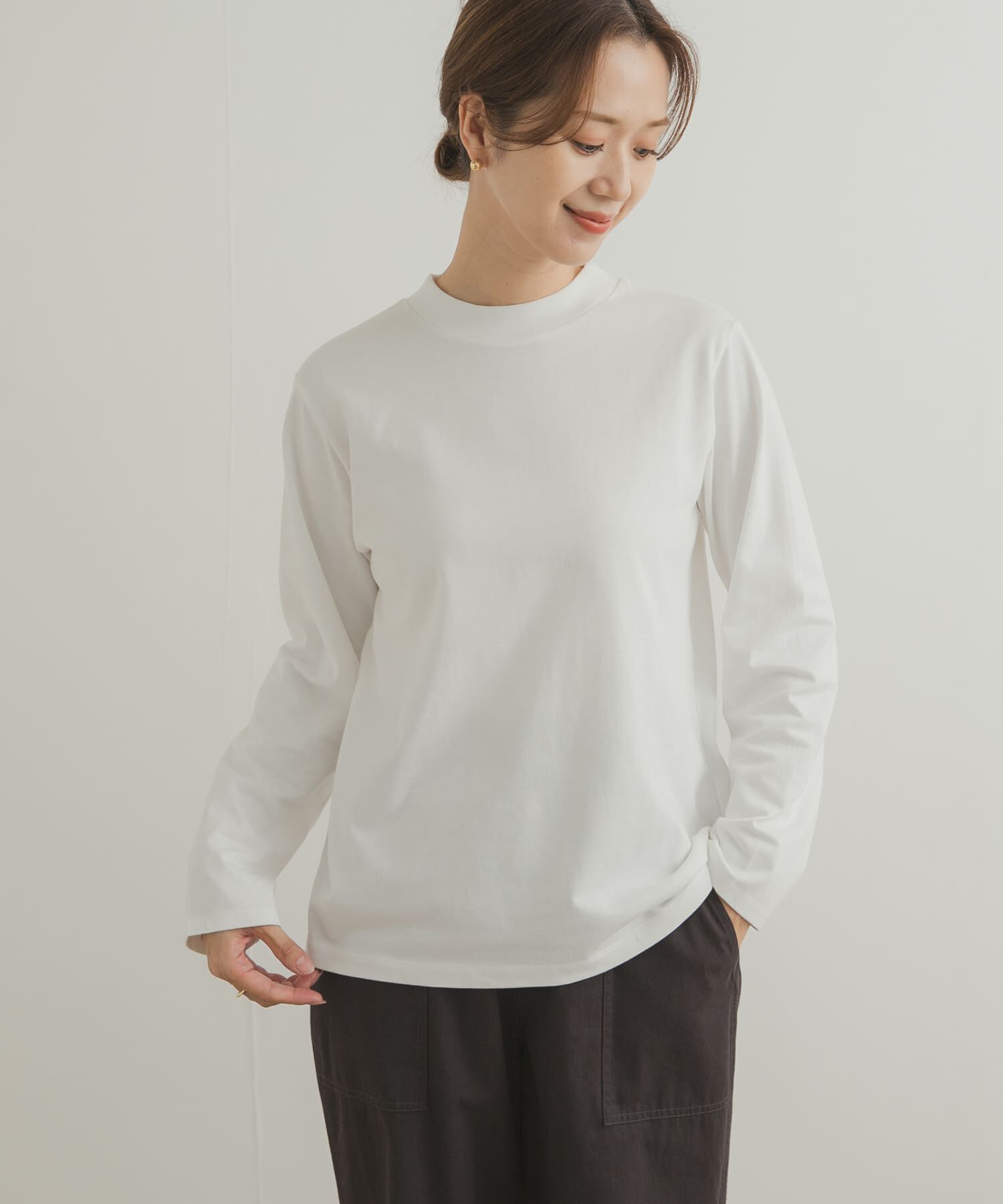 URBAN RESEARCH DOORS「Grow Organic ハイネックロングスリーブTシャツ」|Tシャツ・カットソー|