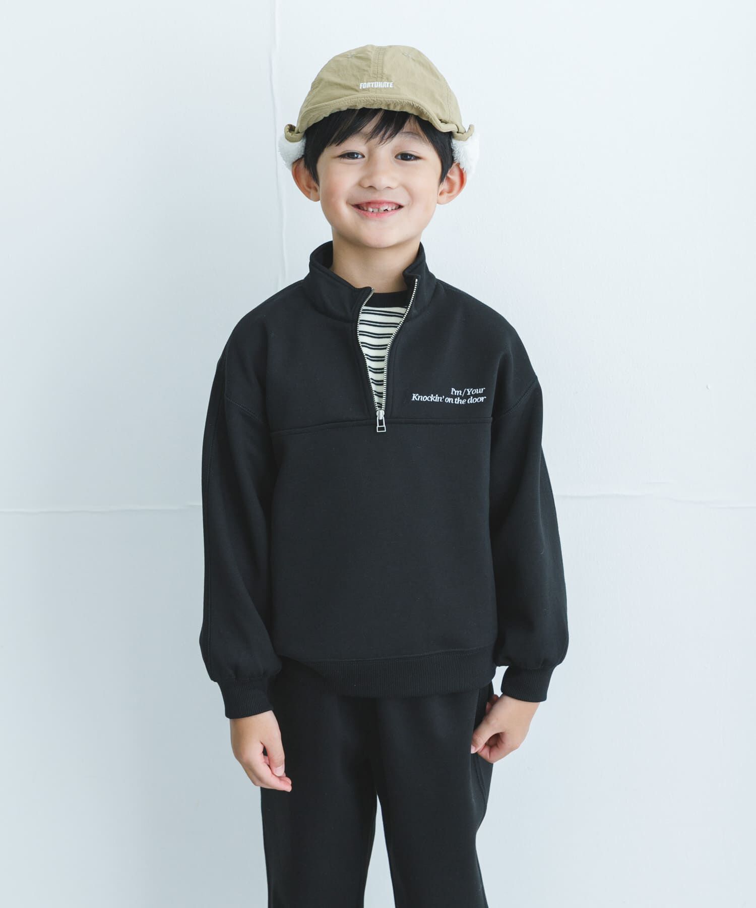 URBAN RESEARCH DOORS「『セットアップ対応』ハーフジップダンボールプルオーバー(KIDS)」|その他|