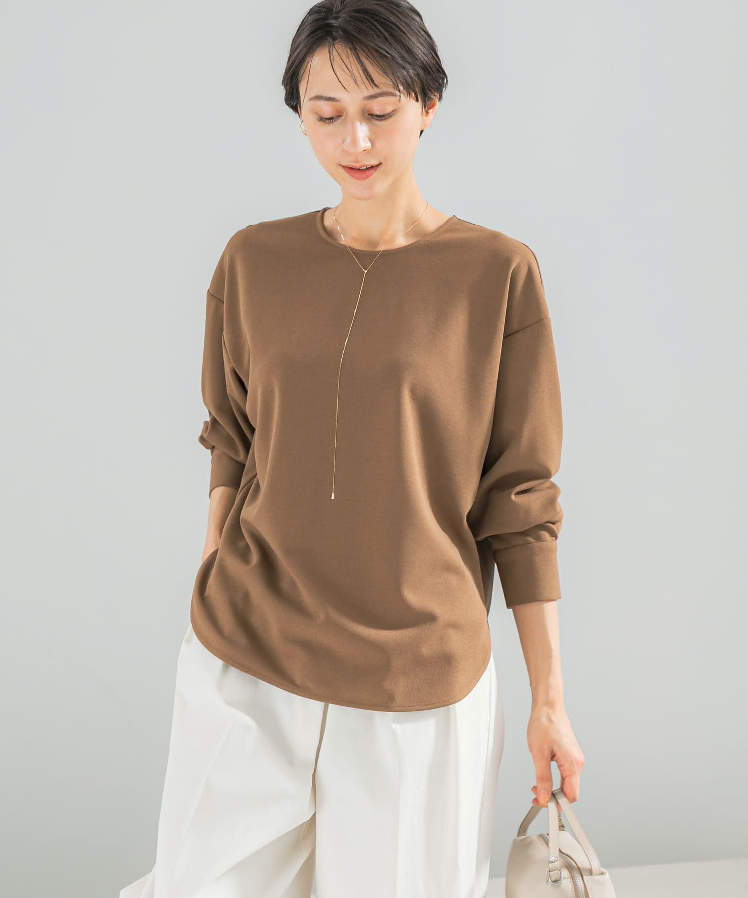URBAN RESEARCH ROSSO「ストレッチジョーゼットプルオーバー」|シャツ・ブラウス|