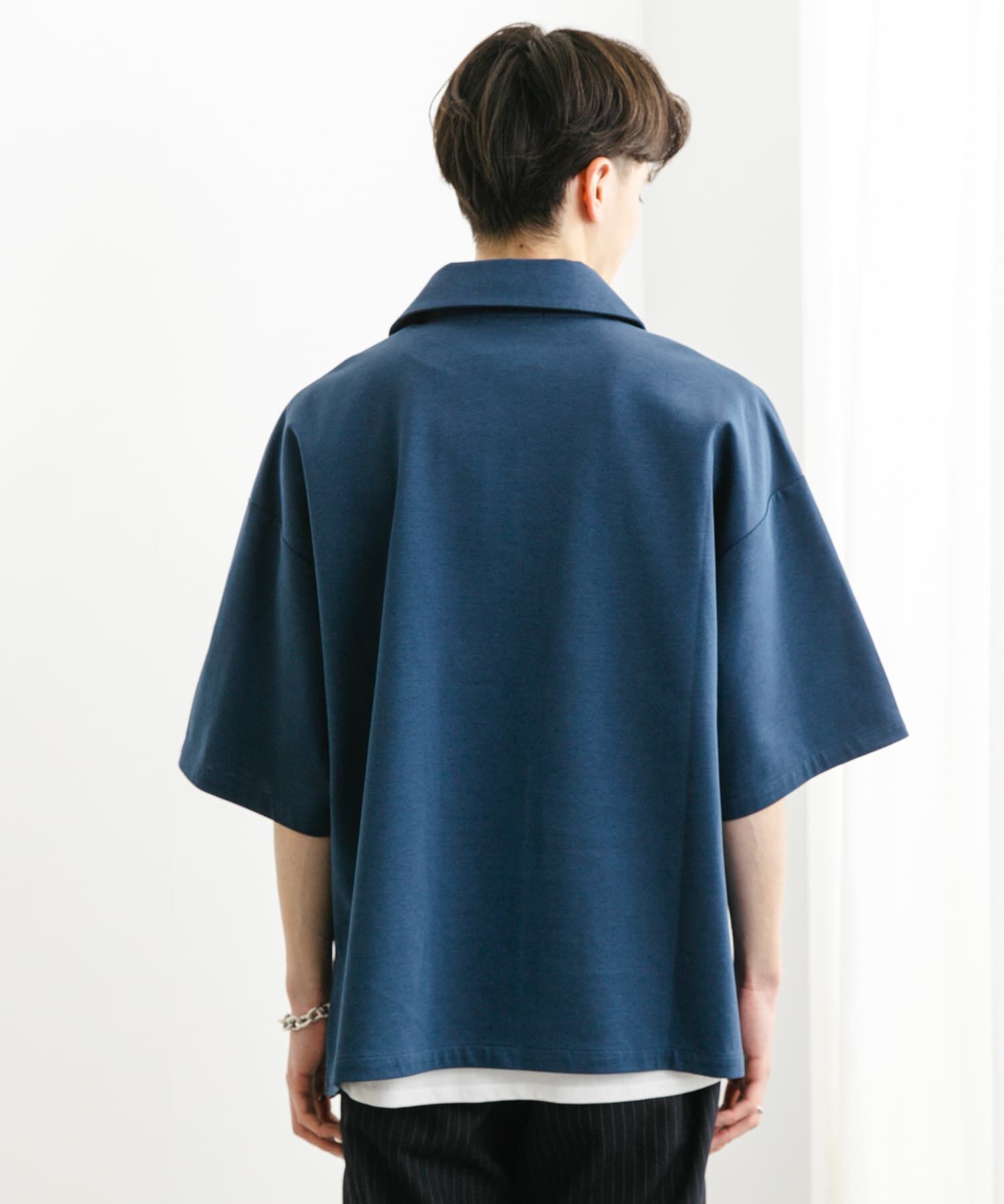 SENSE OF PLACE by URBAN RESEARCH「『ユニセックス』ダンボールポンチハーフジップショートスリーブTシャツ」|Tシャツ・カットソー|