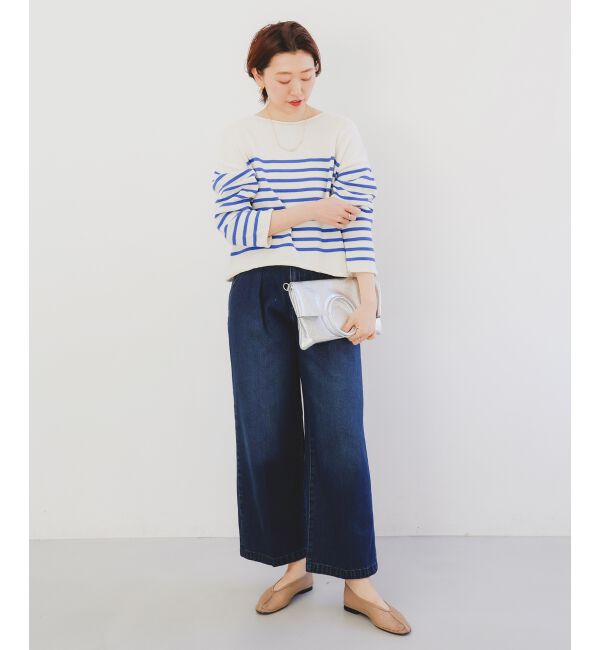 le.coeur blanc「《手洗い可能》TRICOTS JEANMARC ボーダーニット」|ニット・セーター|