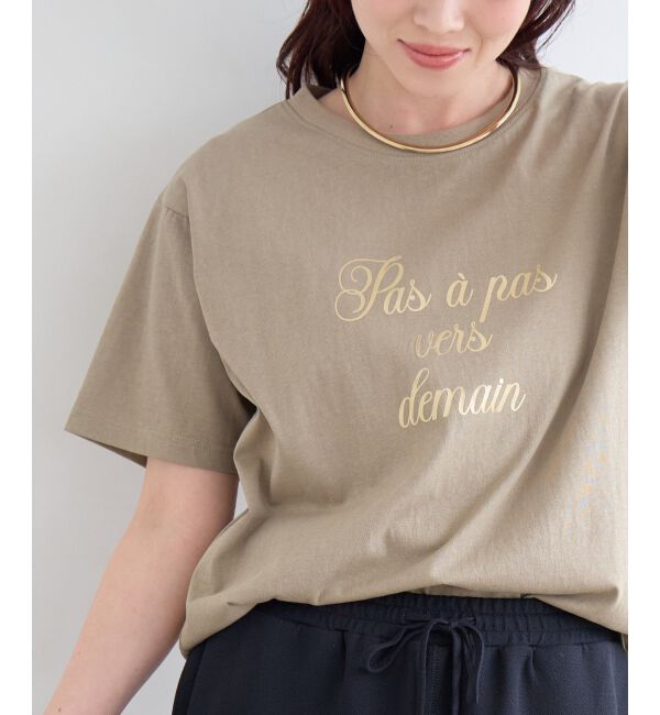  「ハクフレーズTシャツ」|Tシャツ・カットソー|モカ