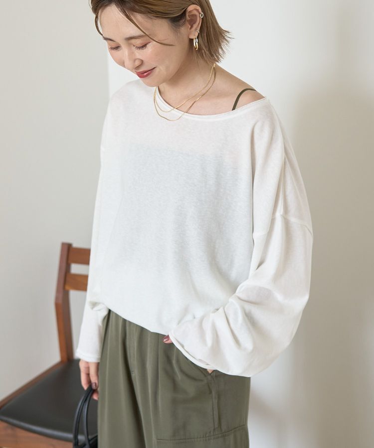AMERICAN HOLIC「スラブ天竺シアープルオーバー」|Tシャツ・カットソー|