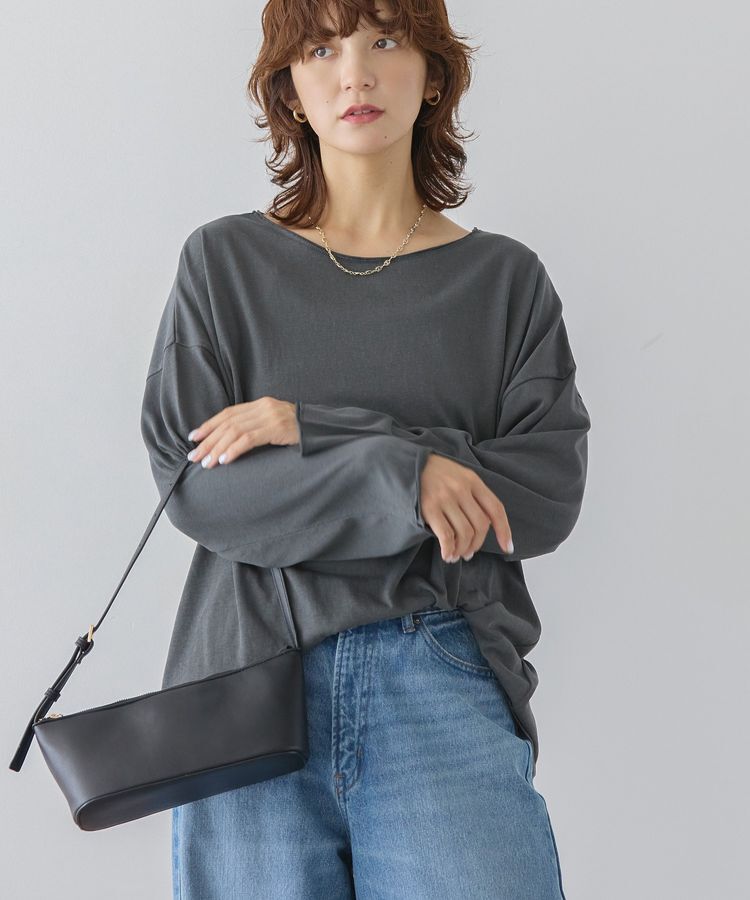 AMERICAN HOLIC「スラブ天竺シアープルオーバー」|Tシャツ・カットソー|Charcoal Gray