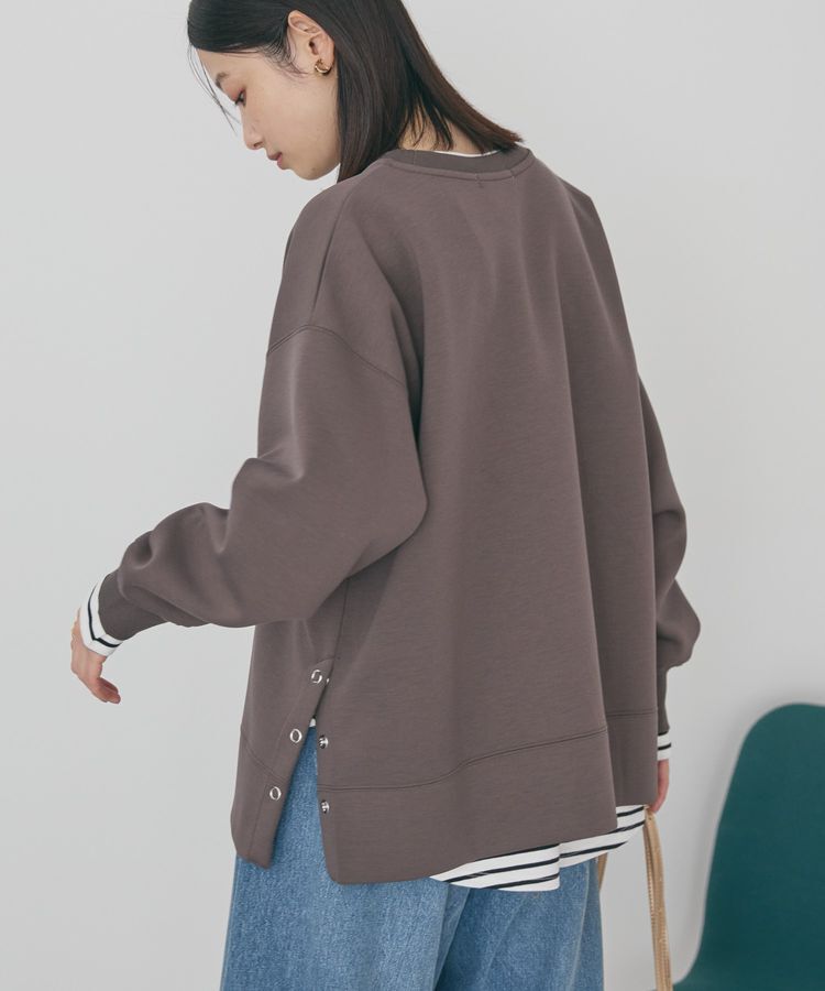 AMERICAN HOLIC「サイドドットポンチプルオーバー」|スウェット・ジャージ|Brown