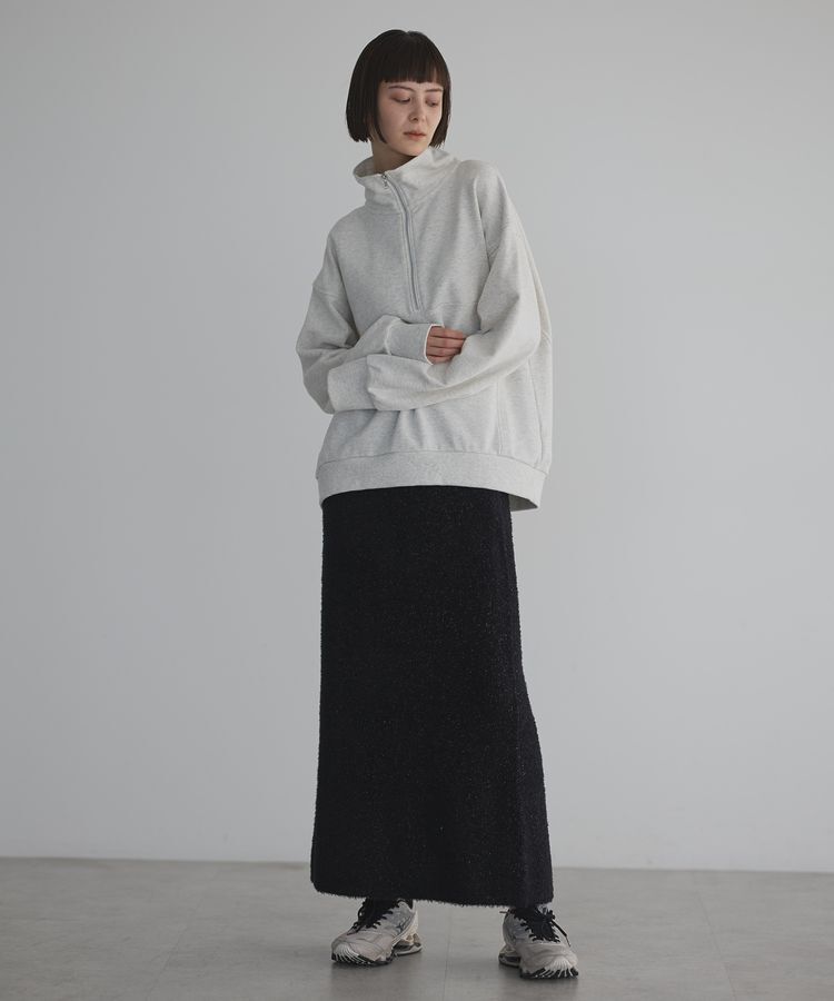 GARAGE OF GOOD CLOTHING「フェザーヤーンロングスカート」|タイト|