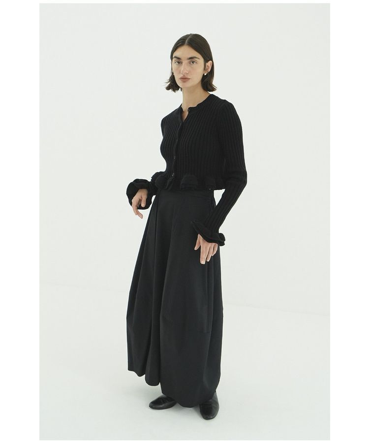 GARAGE OF GOOD CLOTHING「【CLANE】SHORT FRILLED KNIT TOPS」|カーディガン|