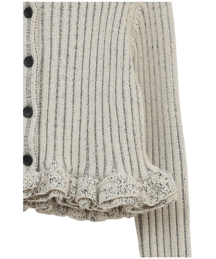 GARAGE OF GOOD CLOTHING「【CLANE】SHORT FRILLED KNIT TOPS」|カーディガン|
