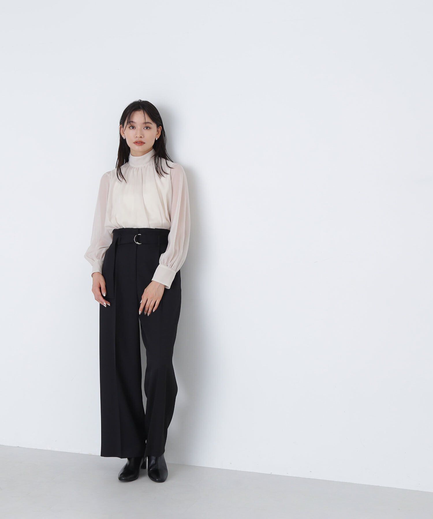  「＜クリアツイルセットアップシリーズ＞ベルテッドワイドパンツ」|その他|