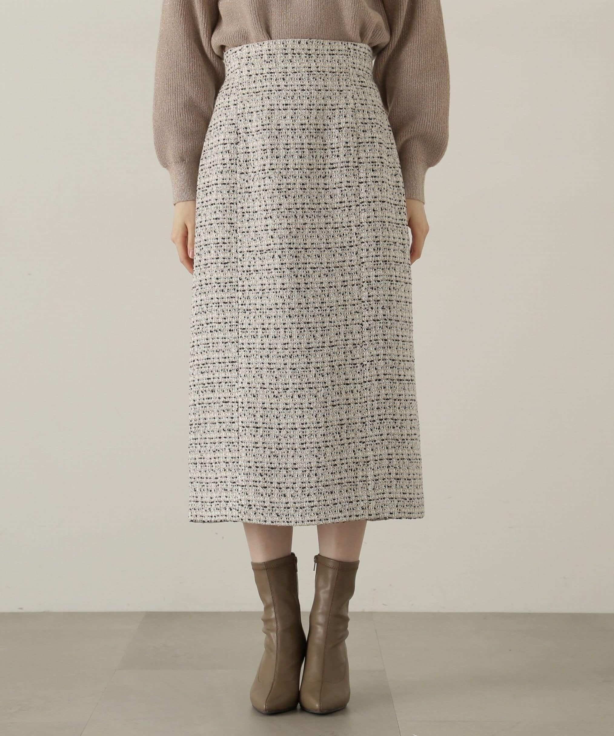 PROPORTION BODY DRESSING「ミックスツイードタイトスカート　24AW」|スカート|