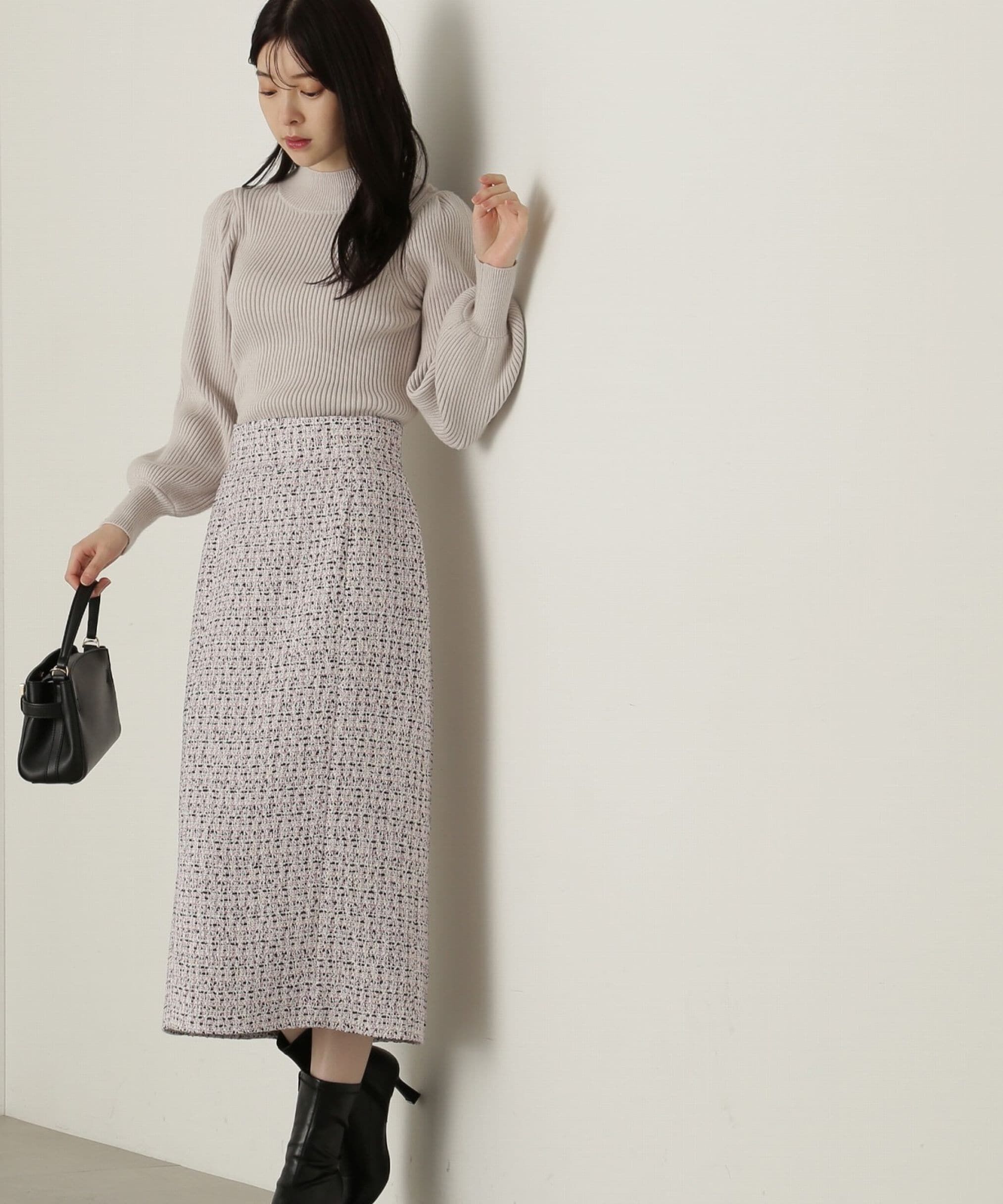 PROPORTION BODY DRESSING「ミックスツイードタイトスカート　24AW」|スカート|