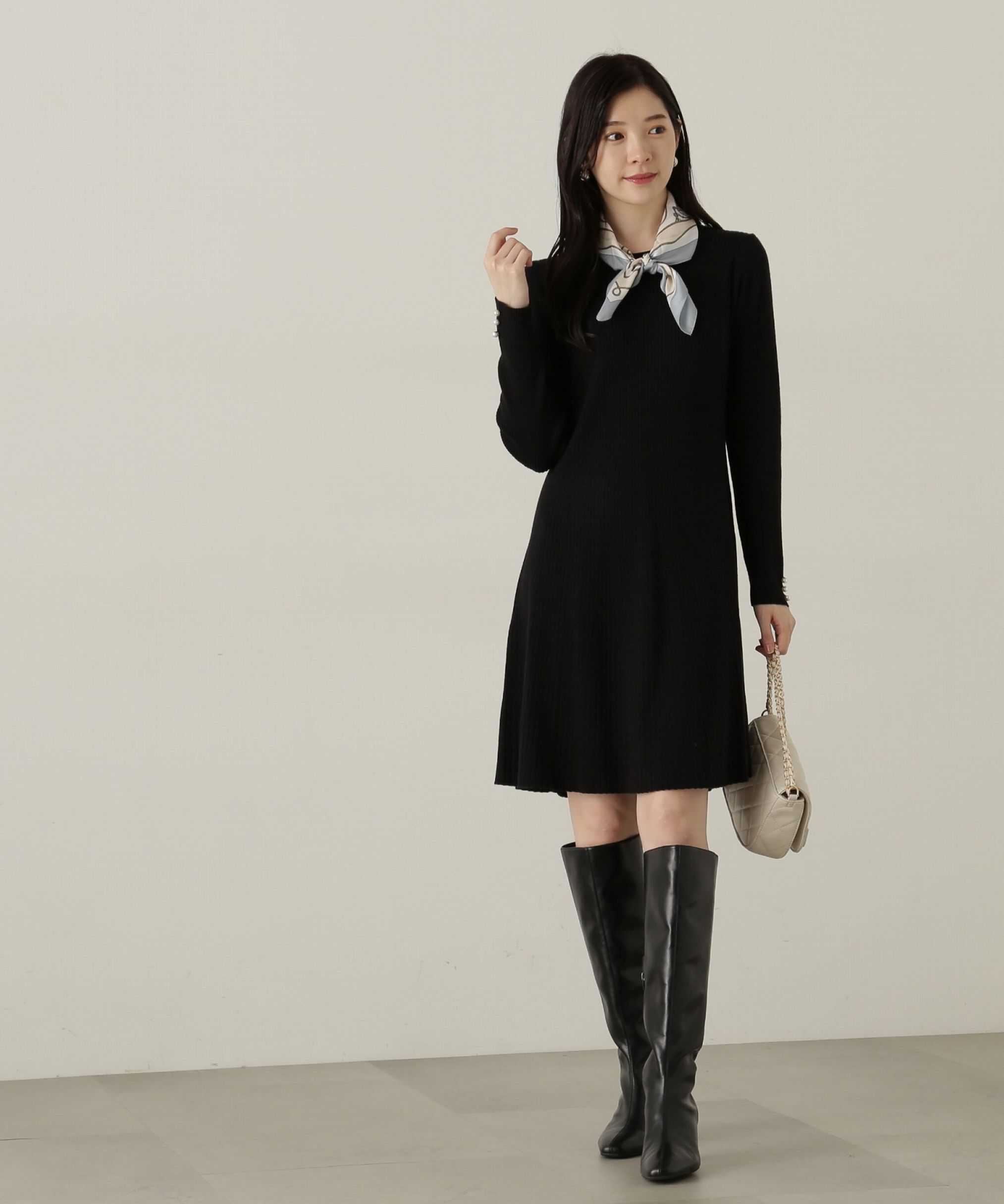 PROPORTION BODY DRESSING「リブミニニットワンピース　24AW」|ワンピース|
