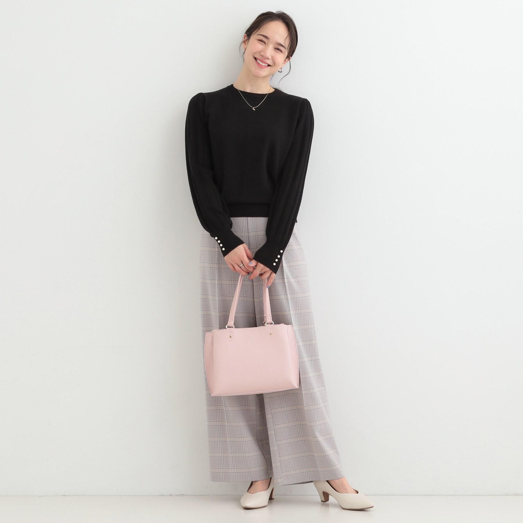 SHOO･LA･RUE「【着丈選べる/S-LL】センタープレスできちんと見え イージーワイドパンツ」|その他|