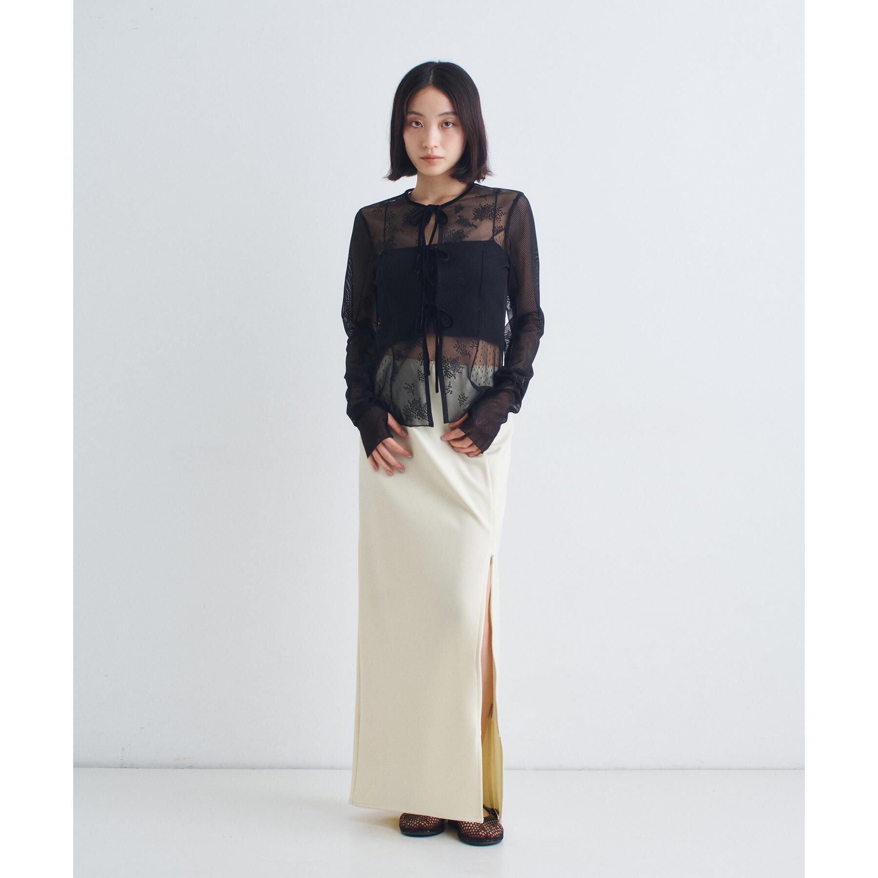 CODE A「◆tulle lace ribbon blouse」|シャツ・ブラウス|